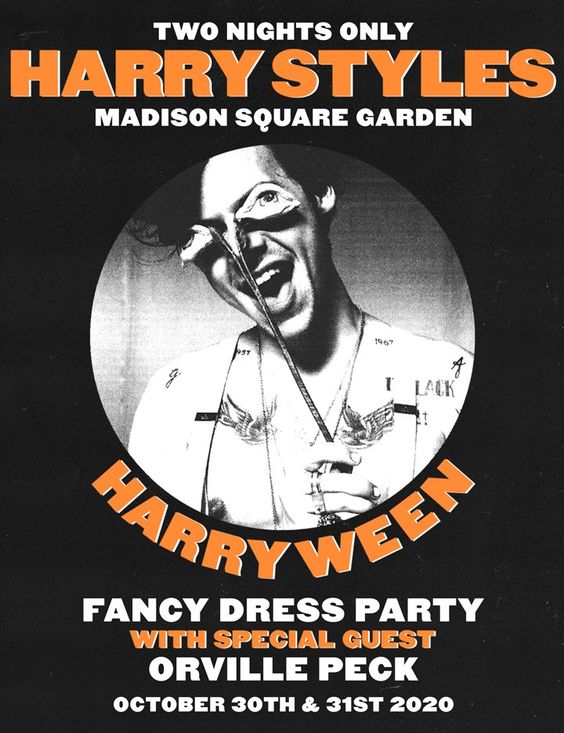 Harry Styles' sold-out "Harryween". Image credit- nerdsandbeyond.com, Pinterest. 