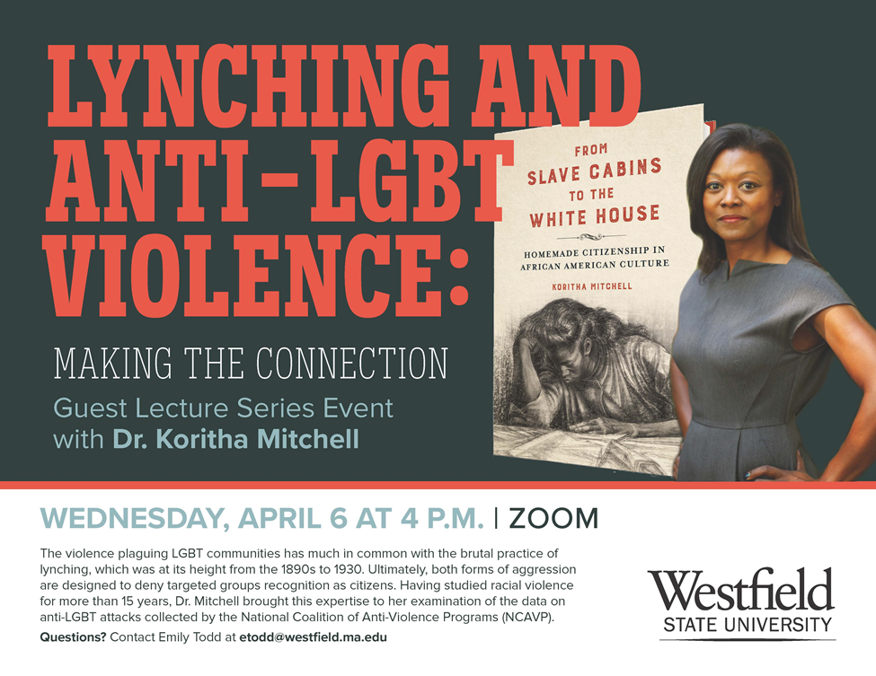 Lynching and Anti-LGBT Violence: Making the Connection. Image credit: Westfield State University.