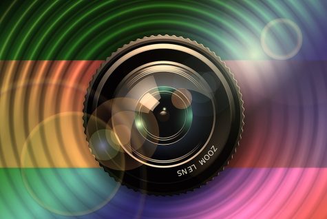Camera Lens close up image