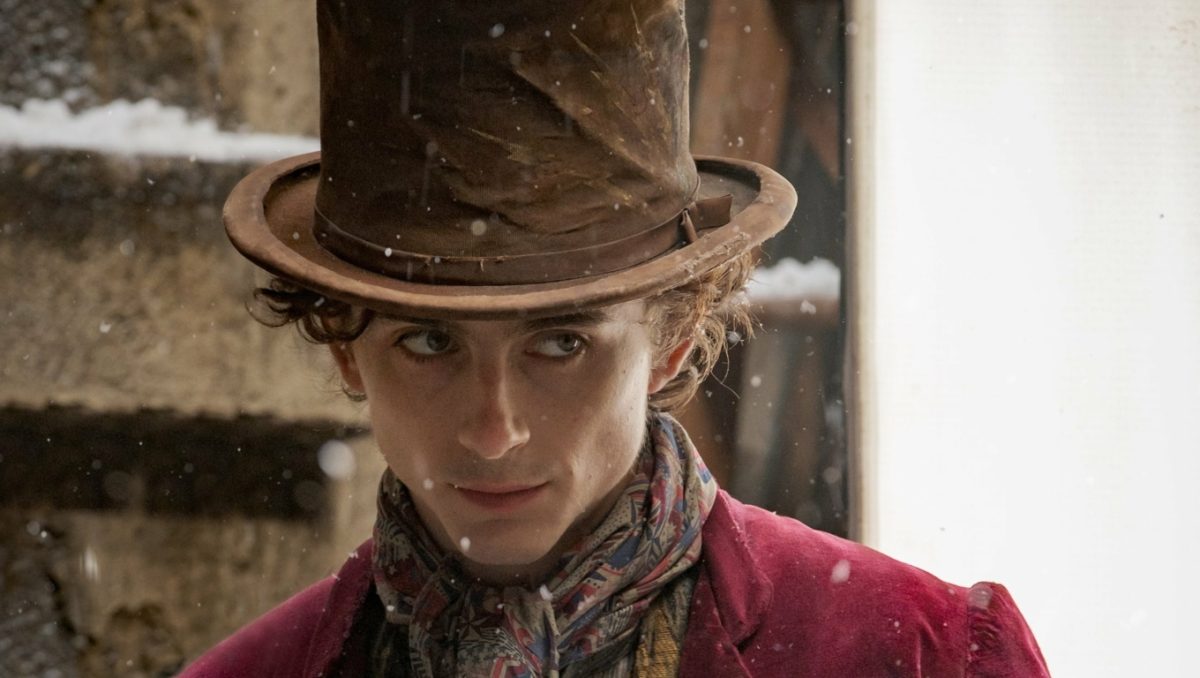 Timothée Chalamet as Willy Wonka in Wonka (2024).
